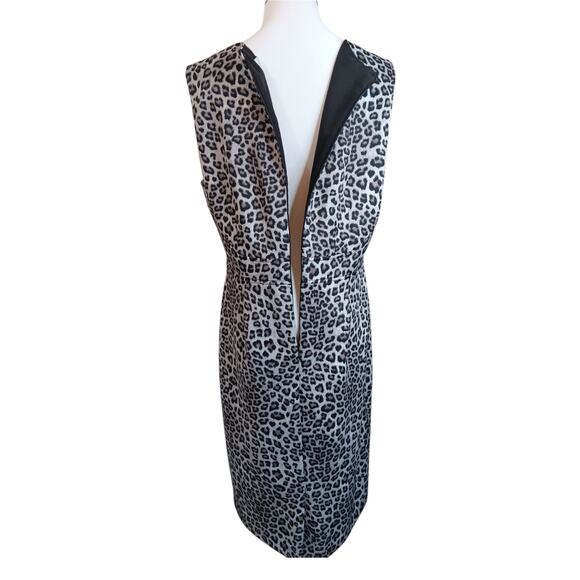 KASPER Sheath Dress‎ 12 Scuba Knit Animal Print Work Career Special Event Guest - Picture 11 of 13